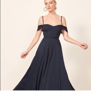 REFORMATION - Navy Blue Bridesmaid Dress Sz 10